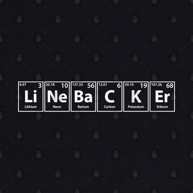 Linebacker (Li-Ne-Ba-C-K-Er) Periodic Elements Spelling by cerebrands